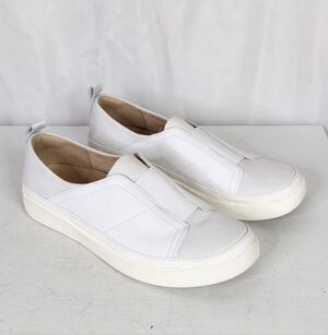 Vionic Zinah White Leather Slip On Sneakers